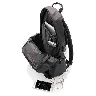 Mochila para portátil con USB promocional